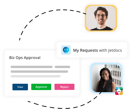Slack ticketing approvals with Jetdocs
